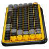 Imagem de Teclado Mecânico Sem Fio Logitech Pop Keys - Amarelo Blast - 920-010710