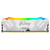 Imagem de Memoria Kingston Fury Renegade RGB White, 16GB, DDR5, 6000MHz, 1.35V, Desktop - KF560C32RWA-16