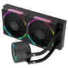 Imagem de WATER COOLER KALKAN DELTA V2 240MM ARGB PRETO KLK00066