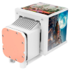 Imagem de WATER COOLER THERMALTAKE MINECUBE 360 ULTRA ARGB SYNC SNOW 3*120MM QUAD-LCD - CL-W482-PL12SW