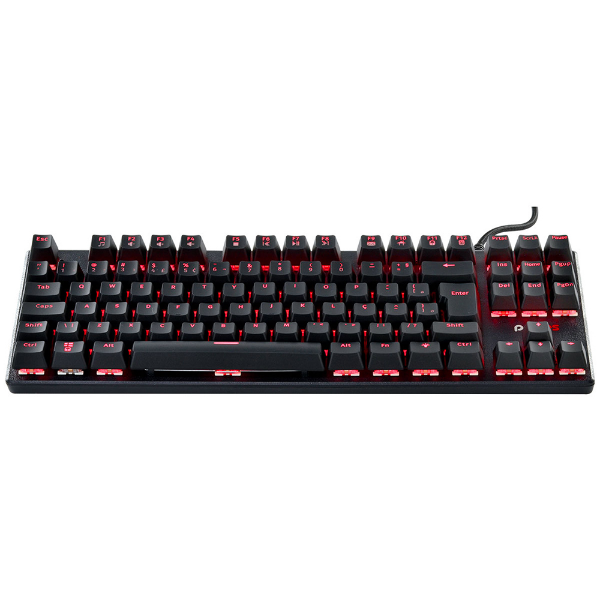 Imagem de Teclado Gamer Mecanico Pcyes Outemu Blue Usb Klr Preto Led Vermelho