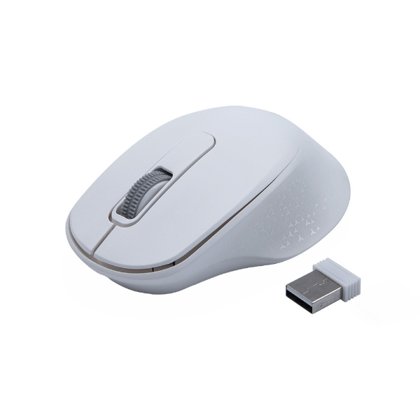 Imagem de Mouse C3tech Sem Fio Rc Nano E Bluetooth Branco - M-Bt200wh