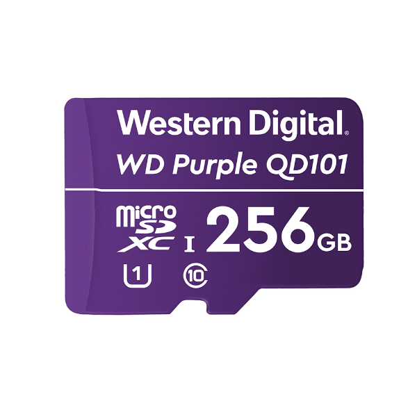 Imagem de Cartao De Memoria Sd Wd Purple Class 10uhs-I 256gb - Wdd256g1p0c