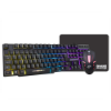 Imagem de Kit Mouse, Teclado E Mousepad K-Mex Km52 + Moa8 + Fx-X2218 Preto B3km5228u01cb1x