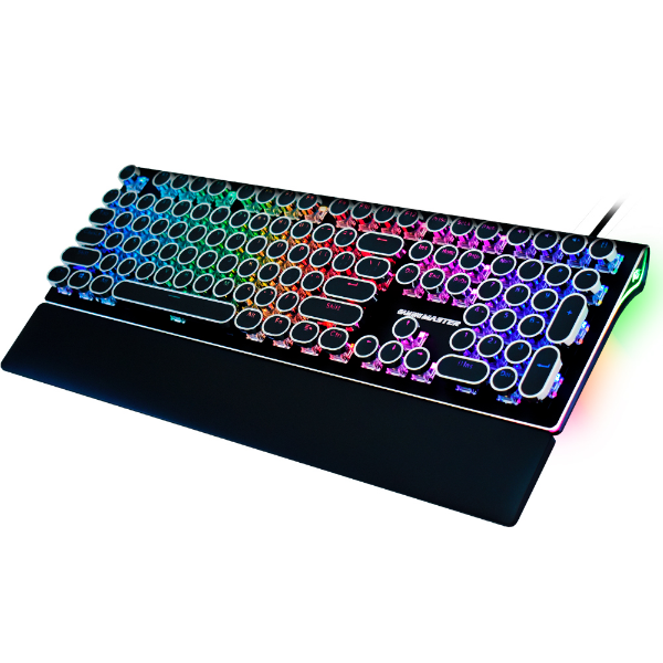 Imagem de Teclado Gamer K-Mex Kmm8 Steampunk Switch Azul Preto - Kmm828u0001cb0x