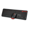 Imagem de Kit Mouse E Teclado C3tech Sem Fio Pto - K-W100bk
