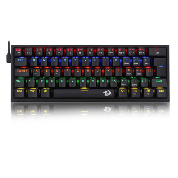 Mostrar detalhes de Teclado Mecanico Redragon Fizz Rainbow Preto Switch Azul -  K617-R-B Imagem de Teclado Mecanico Redragon Fizz Rainbow Preto Switch Azul -  K617-R-B