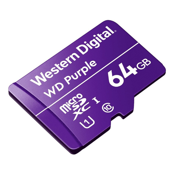 Imagem de Cartoes Sd Cartao Memoria Sd Wd Purple Class 10uhs-I 64gb