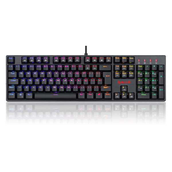 Imagem de Teclado Gamer Redragon Surara K582rgb-Pro Preto/Vermelho Switch Optico/Mecanico