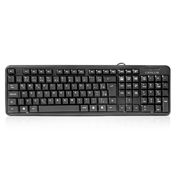 Imagem de Teclado C3plus V2 Usb Preto - Kb-11bk