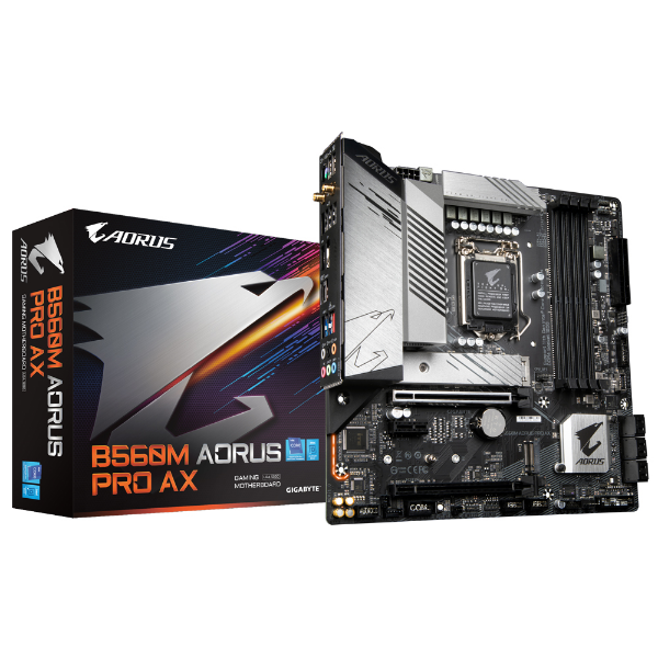 Imagem de Placa Mae (Intel) Gigabyte B560m Aorus Pro Ax Ddr4 Lga 1200 10° E 11° Geracao