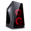 Imagem de Gabinete Gamer Vinik Crater Led Vermelho Preto C/ Fans