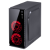 Imagem de Gabinete Gamer Vinik Crater Led Vermelho Preto C/ Fans