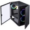 Imagem de Gabinete Gamer Pcyes Mid Tower Solid Preto C/Fans - Soptrgb3fv