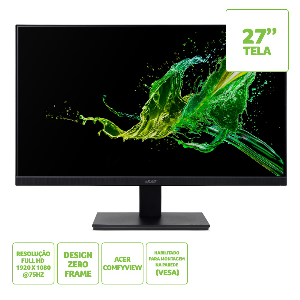 Imagem de Monitor Aoc Monitor Led 27p Acer V277 Fhd