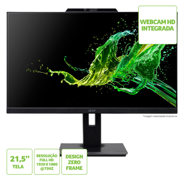 Imagem de Monitor De Led 21,5p Acer Modelo B227q