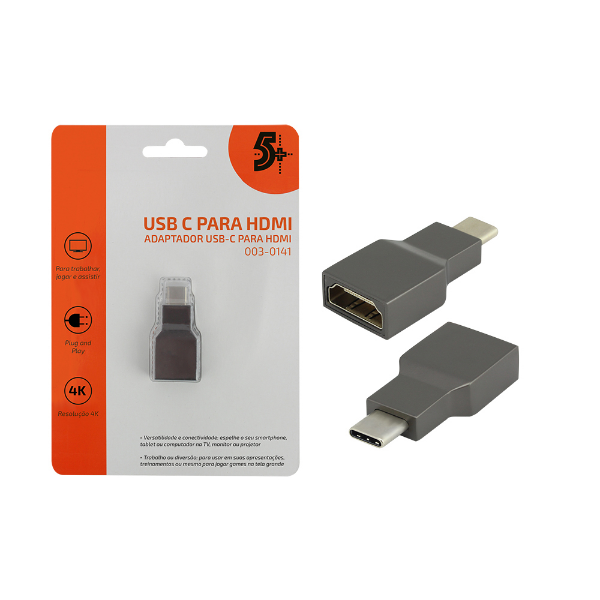 Imagem de Adaptador Chip Sce Usb C - P/ Hdmi 4k 60hz Femea