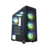 Imagem de Gabinete Gamer K-Mex Cg-08g8 Infinity Polygon Argb C/ Fans Preto - Cg08g8rh003cb0x