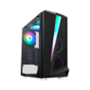 Imagem de Gabinete Gamer K-Mex Cg-05qi Black Hawk Led Rgb S/ Fan Preto - Cg05qirh0010b0x