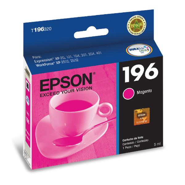 Imagem de Cart. T196320-Br Epson Magenta Durabrite Ultra P/ Xp-204 E Xp-401