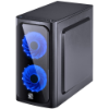 Imagem de Gabinete Gamer Pcyes Venus Lateral Acrilico C/Fan Led Azul Preto - Venptaz2fca