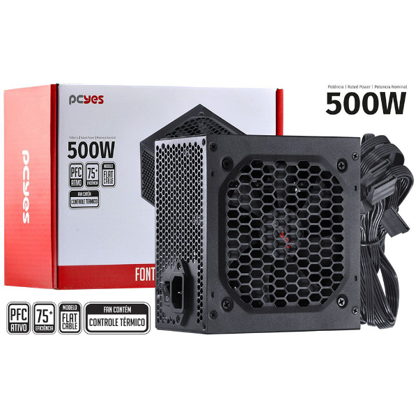 Imagem de Pcyes Fonte Alimentacao Pcyes 500w Atx Pxsp500wpreto