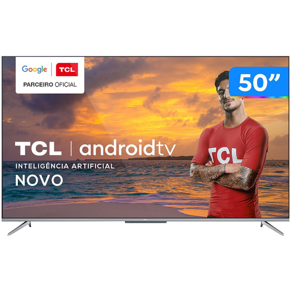Imagem de Smart Tv Tv 50p Led Tcl 50p715 Smart Android Tv Uhd 2usb 3hdmi4k