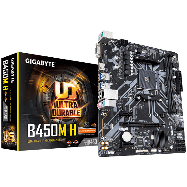 Imagem de Placa Mae Amd Placa Mae Amd Gigabyte B450m H Ddr4 Am4