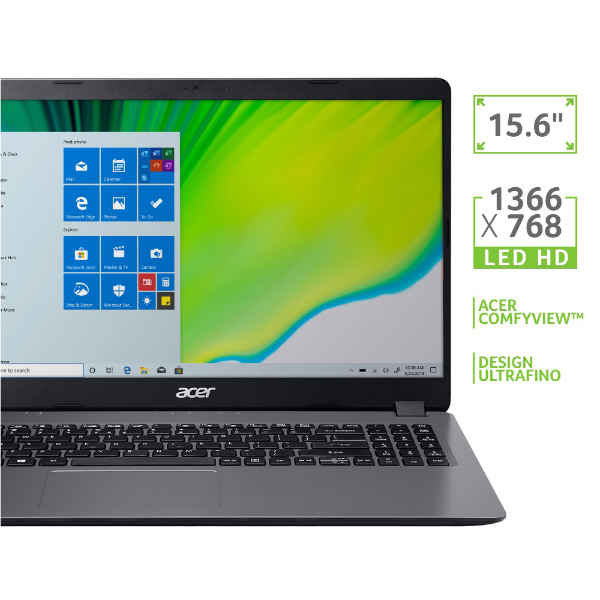 Imagem de Notebook I3 1005g1 Acer 15,6p Hd A31556330j 4gb256gb Ssd W10