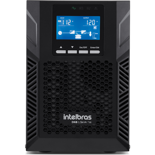 Imagem de Nobreak Senoidal Intelbras DNB 1.5kVA TW 120V, 1500VA, 1350W, Entrada: 120V, Saída: 120V, Online - 4822026