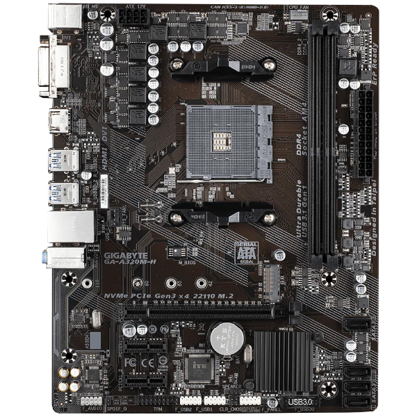 Imagem de Placa Mae A320 Placa Mae Amd Gigabyte Ga A320m H Ddr4 Am4