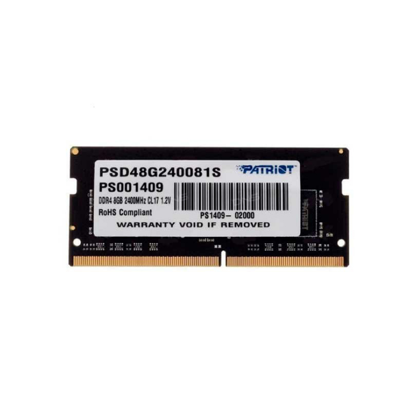 Imagem de Memoria 8gb Patriot 2400mhz Signature Notebook Psd48g240081s