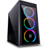 Imagem de Gabinete Pcyes Mid Tower Jupiter Juppreto7c3fcv Fans Led Rgb