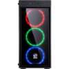 Imagem de Gabinete Pcyes Mid Tower Jupiter Juppreto7c3fcv Fans Led Rgb