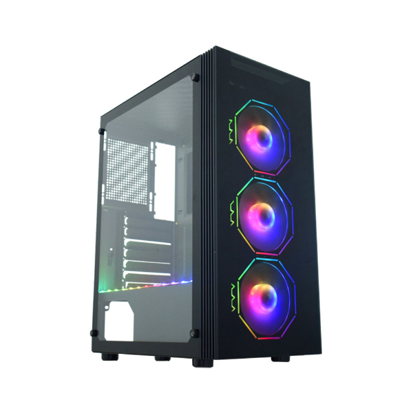 Imagem de Gabinete Gamer Kmex Cg-02z5 Asgard Polygon Argb Preto