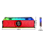 Imagem de Memoria Xpg Adata Spectrix D80rgb 3200mhz Ax4u320038g16sr80
