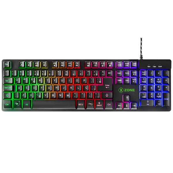 Imagem de Teclado Gamer Xzone Semi Mecanico Gts 01 Preto Fio