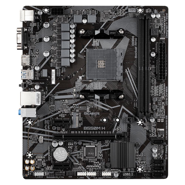 Imagem de B450m H Placa Mae Amd Gigabyte B550m H Ddr4 Am4