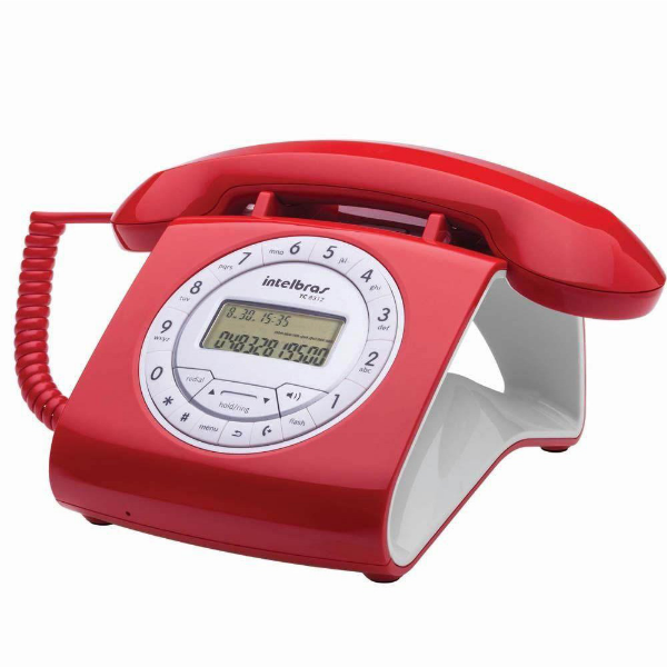 Imagem de Telefones Intelbras Telefone Intelbras Tc8312 Vermelho