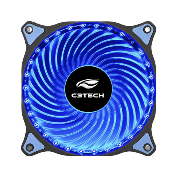 Imagem de Cooler Gabinete C3tech F7 L130bl 120x120 X25mm Led Azul