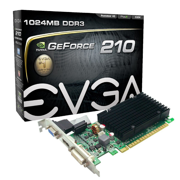 Imagem de Geforce Placavideo Evga Geforce 1gb64bitddr3 Peci-E Dvi