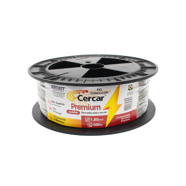 Imagem de Cerca Arame Eletrica 1,8mm 500m Alumin Premium Igecast