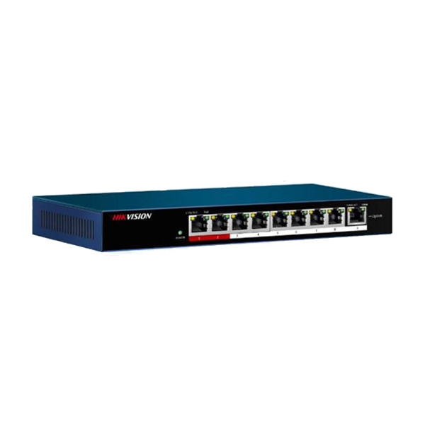 Imagem de Switch Hikvision Ds-3e0109pe-M 9p 8poe Ativo 8023afat