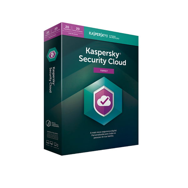 Imagem de Antivirus Licenca Kaspersky Security Cloud Family 20disp