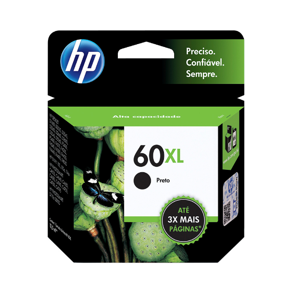 Imagem de Tinta Para Impressora Cartucho Hp Cc641wb N60xl Preto Rd 600pg