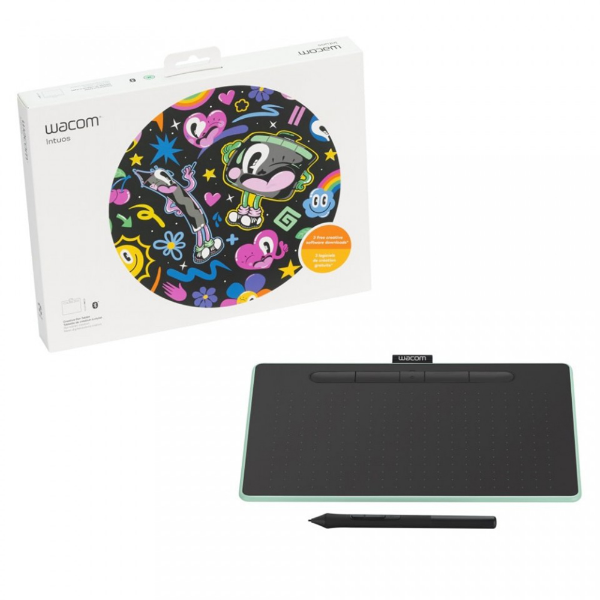 Imagem de Mesa Digitalizadora Wacom Ctl6100wle0 Intuos Media C/ Bluetooth - Green