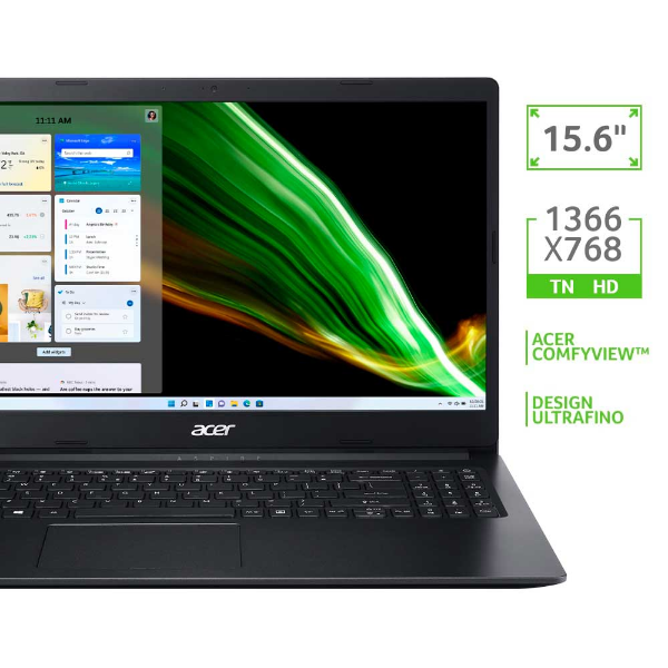 Imagem de Notebook Acer 15,6" Hd A315-34-C9wh/ Celeron N4020/ 4gb/ 128 Gb Ssd/ W11 Home
