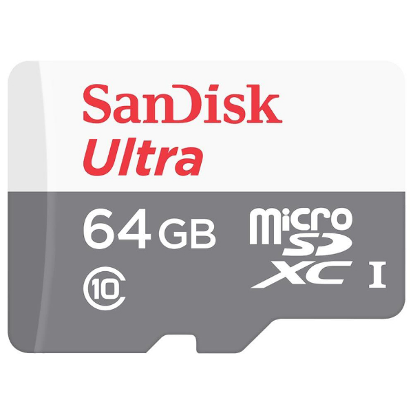 Imagem de Cartao De Memoria Sandisk Microsdhc 64gb Class 10 + Adaptador- Sdsqunr-064g-Gn3ma