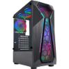 Imagem de Gabinete Gamer K-Mex Warlock Cg-A1d4 Fita Led Rgb Preto - Cga1d4rh0010b0x