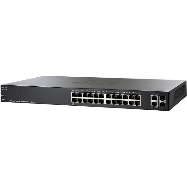 Imagem de Switch Cisco Sg220-26p 26 - Port Fgigabit Poe Smart